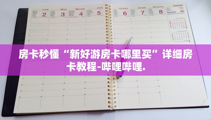 房卡秒懂“新好游房卡哪里买”详细房卡教程-哔哩哔哩.